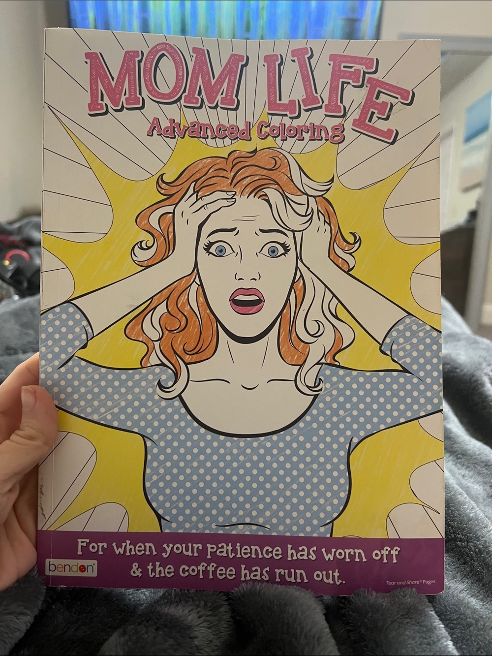 Mom Life Advanced Coloring Book - Polka Dot Cover
